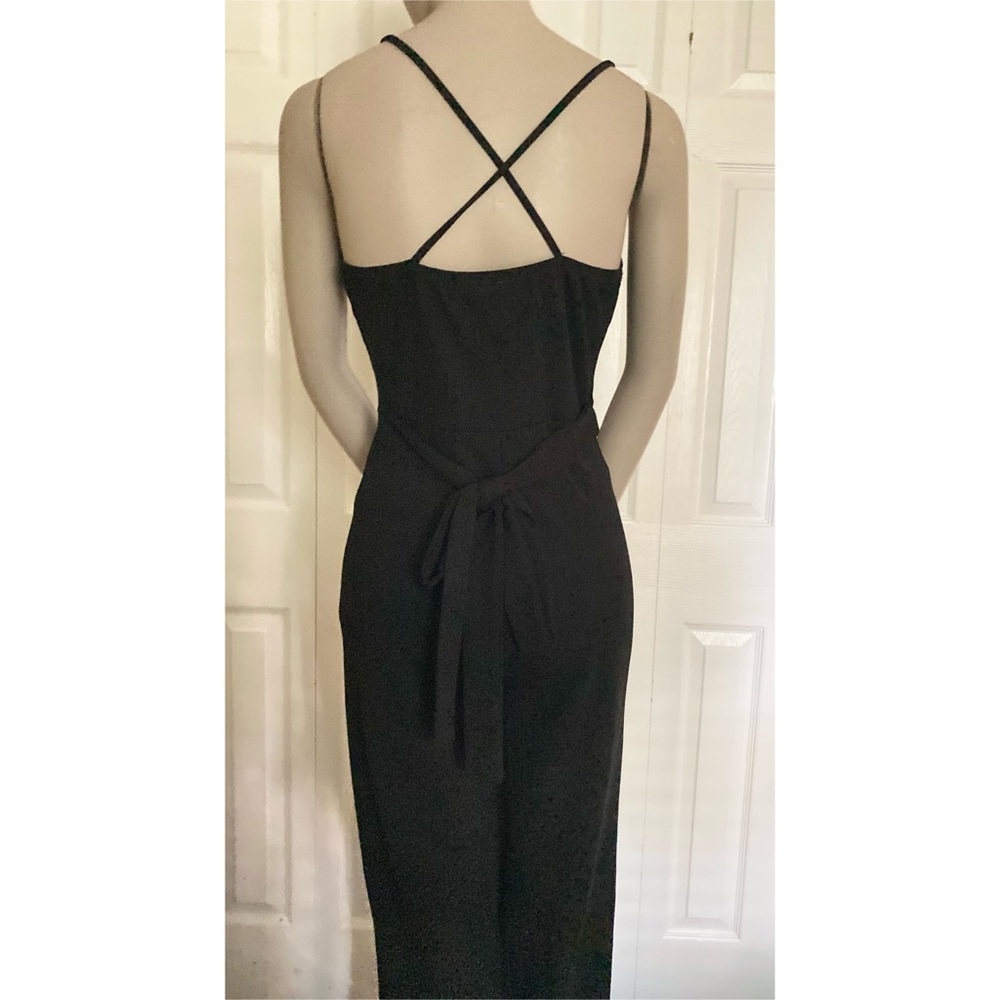 JOE & ELLE women’s black spaghetti strap jumpsuit M - Picture 7 of 15